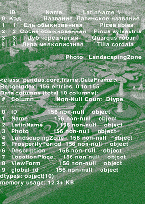 Анализ данных о растениях парка «Зарядье»