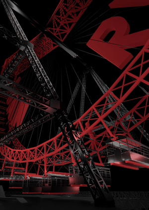 Temporary facade for the Chamber-Oscura exhibition