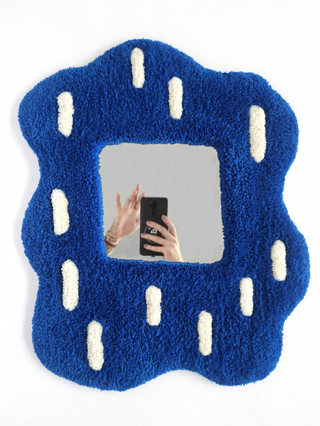 Панно зеркало-ковер Синее