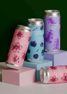 Дизайн упаковки для лимонадов бренда «ВкусВилл» 