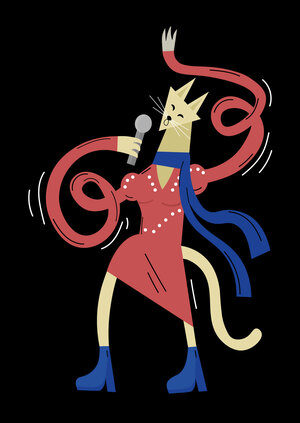 Серия открыток для Котокафе