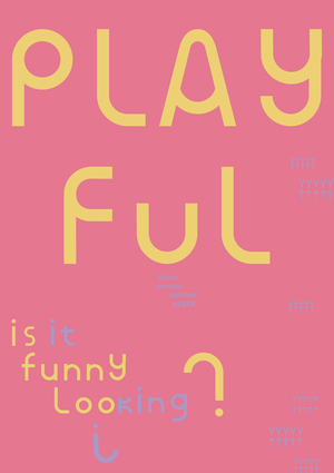 Акцидентный шрифт Playful