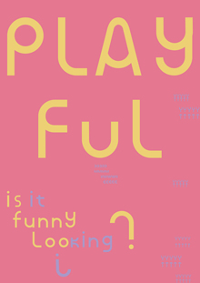 Акцидентный шрифт Playful