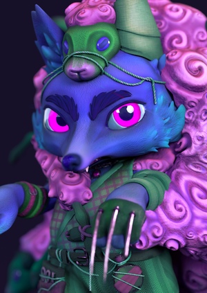 LAMMET: texturing, rig
