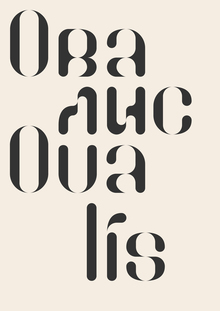 Шрифт Овалис