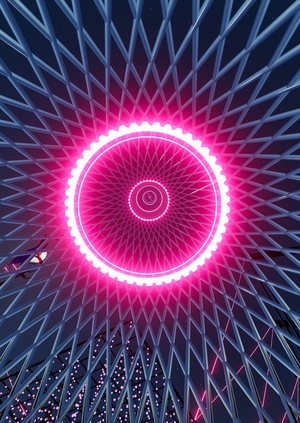 Временные фасады к выставке «Небеса Кандинского»