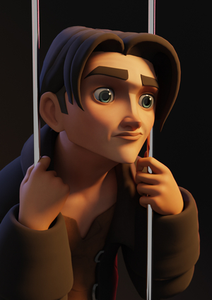 The thief in the fence