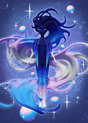 Галактическая посыльная. 3D модель персонажа