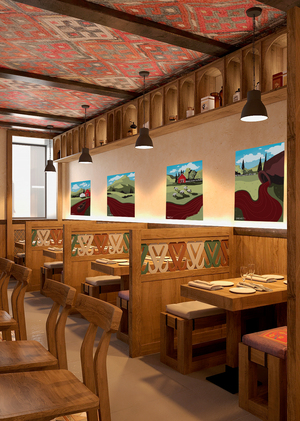 Серия постеров для Пхали-Хинкали