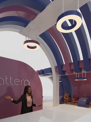 Концептуальный выставочный стенд кафе "Pattern"