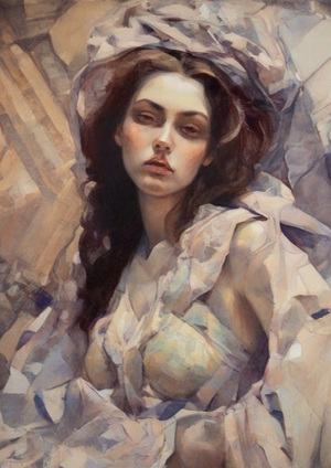 Обучение генеративной нейросети. По картинам М. Врубеля.