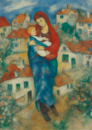 Обучение генеративной нейросети под стиль работ Марка Шагала