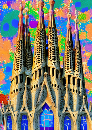 Обучение генеративной нейросети под стиль пуантилизм
