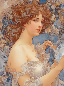 Обучение генеративной модели под стиль Art Nouveau Обучение генеративной модели под стиль Art Nouveau