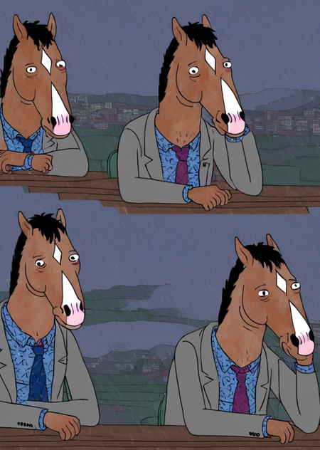 Обучение генеративной модели под стиль мультсериала BoJack Horseman