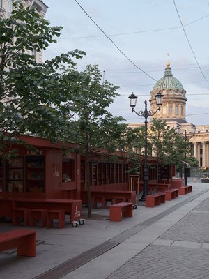 Summer "Book Alleys" on Malaya Konyushennaya, St. Petersburg