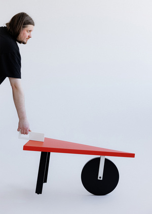 Coffee Table Wheelbarrow