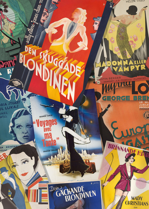 Женские образы в афишах фильмов стиля ар-деко