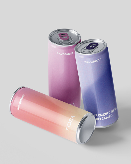 Дизайн упаковки для лимонадов «ВкусВилл»