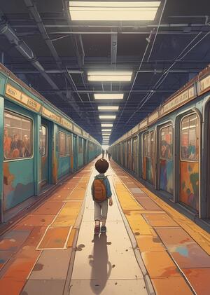 Один в метро