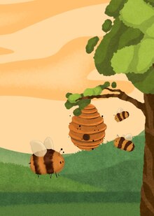 Как пчёлы делают мёд