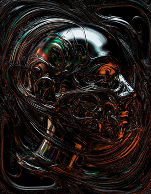 AI pictures at an exhibition 