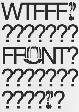 Платформа 
с экспериментальными шрифтами WTFFONT