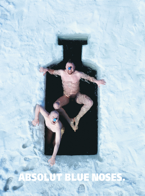 Плакат «Absolut Blue Noses», 2004