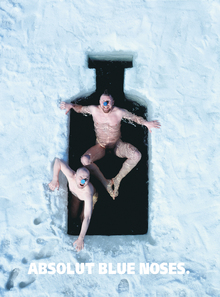 Плакат «Absolut Blue Noses», 2004 Плакат «Absolut Blue Noses», 2004