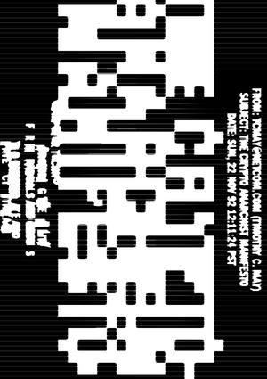 The Crypto Anarchist Manifesto