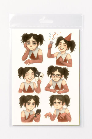 Эмоциональная малая: стикерпак