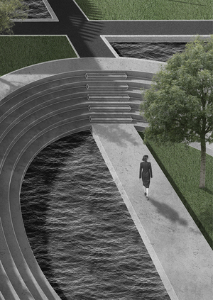 Проект благоустройства. Супрематические окружности