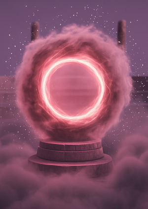 Портал, ковер и капли воды
