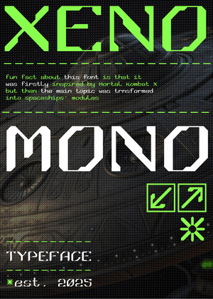 XENO MONO Typeface