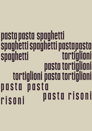 Упаковка для макарон "Alfabeto di pasta"