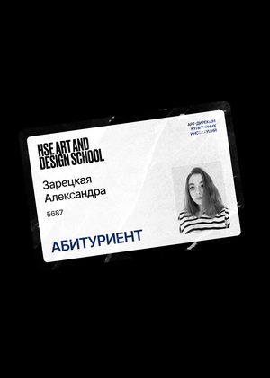 Портфолио Зарецкой Александры — профиль Арт-дирекшн культурных институций 