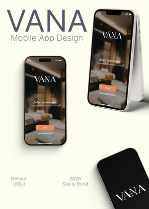 Vana SPA&Sauna | Mobile App Design | UX UI