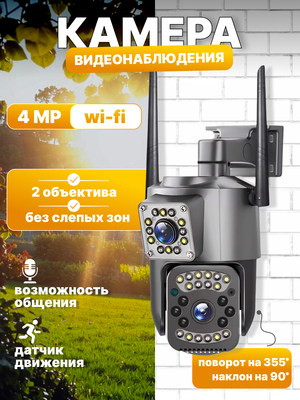 Инфографика для товара. Камера видеонаблюдения 