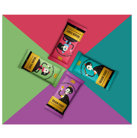 Упаковка для шоколадного батончика с сюрпризом.