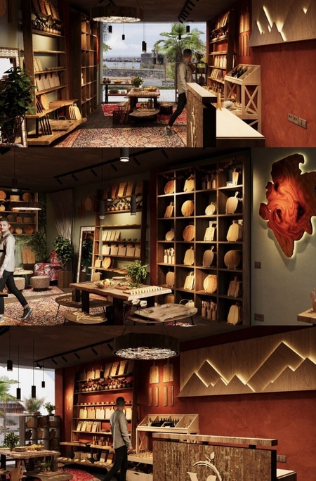 Интерьер магазина «Ижица»