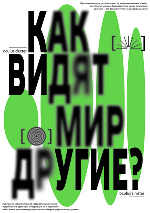 Плакат к конкурсу Школы дизайна ВШЭ X клиники "Зрение"