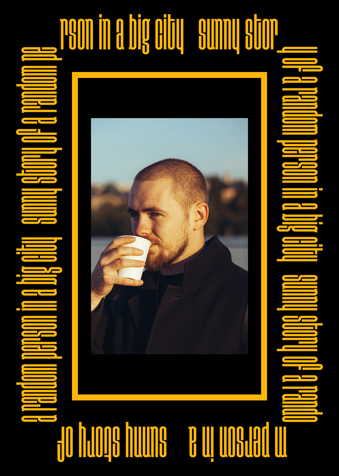 Sunny story of a random person in a big city