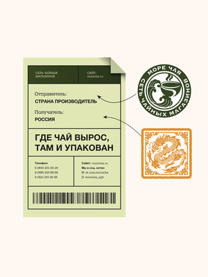 Комплекс визуальных коммуникаций на тему: "Где чай вырос, там и упакован"