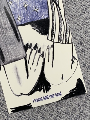 Открытка "I wanna hold your hand"