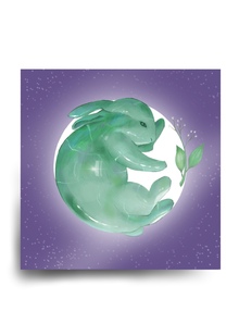 Карточка-открытка «Jade bunny» Карточка-открытка «Jade bunny»