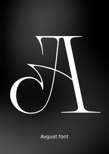 Шрифт Avgust