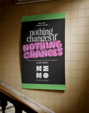 A poster for a series of parties