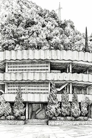 Реконструкция здания с приспособлением под центр виноделия Абхазии