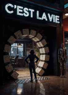 Пространство по&nbsp;продаже капсул времени «C’est La&nbsp;Vie»