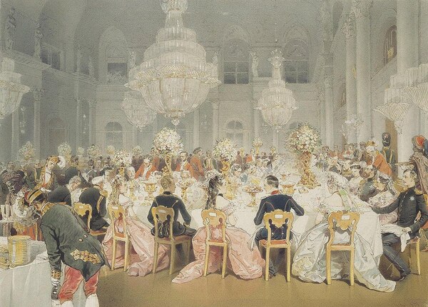 Вечеринки в стиле рококо, барокко, классицизм в живописи, и их влияние.